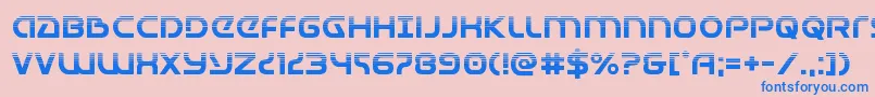 Universaljackhalf Font – Blue Fonts on Pink Background