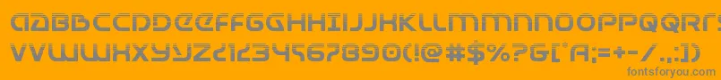 Universaljackhalf Font – Gray Fonts on Orange Background