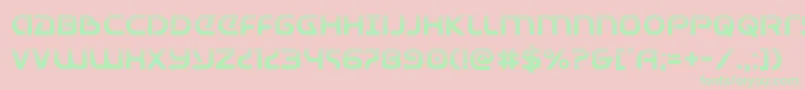 Universaljackhalf Font – Green Fonts on Pink Background