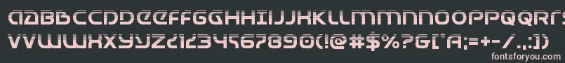 Universaljackhalf Font – Pink Fonts on Black Background