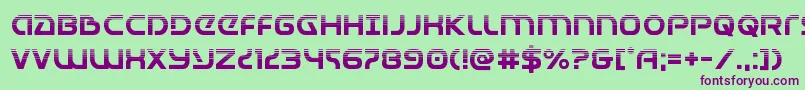 Universaljackhalf Font – Purple Fonts on Green Background