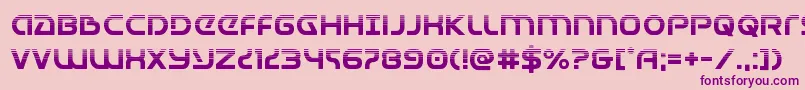 Universaljackhalf Font – Purple Fonts on Pink Background