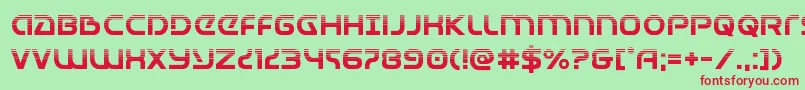 Universaljackhalf Font – Red Fonts on Green Background