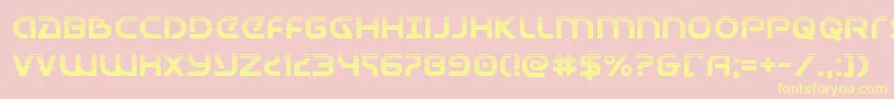 Universaljackhalf Font – Yellow Fonts on Pink Background