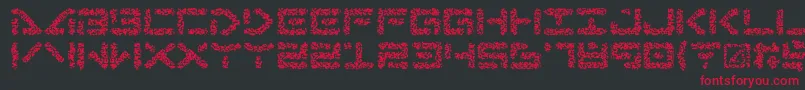 AbductionIv Font – Red Fonts on Black Background