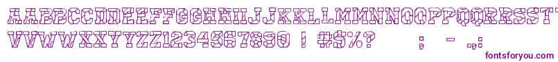 Cfirobotregular-Schriftart – Violette Schriften