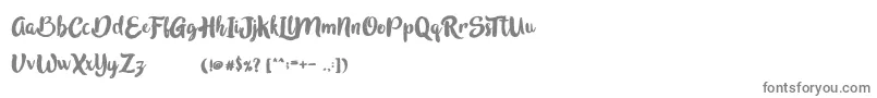 InBlossomVintage Font – Gray Fonts on White Background