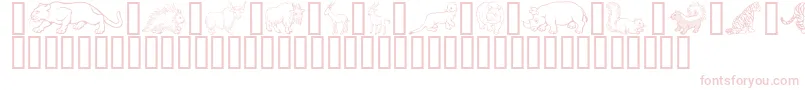 GeWildKingdomPToZ Font – Pink Fonts