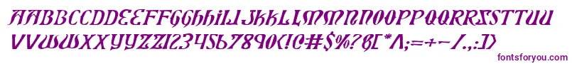 XiphosExpandedItalic Font – Purple Fonts