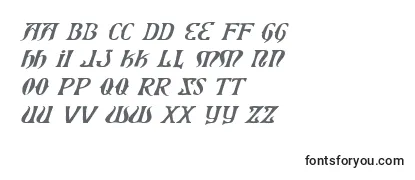 Обзор шрифта XiphosExpandedItalic