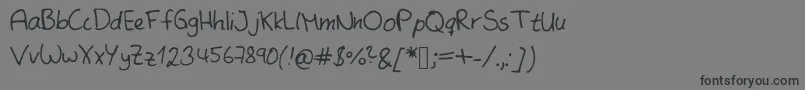 SameMistakeKopie Font – Black Fonts on Gray Background