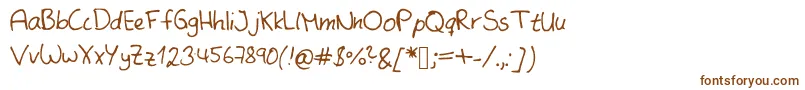 SameMistakeKopie Font – Brown Fonts on White Background