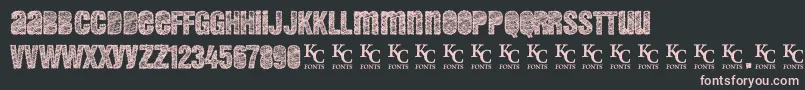 Demento Font – Pink Fonts on Black Background