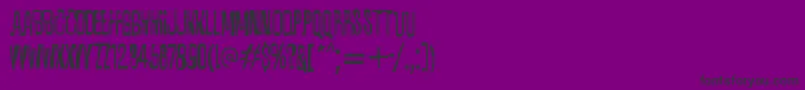 Quixotic Font – Black Fonts on Purple Background