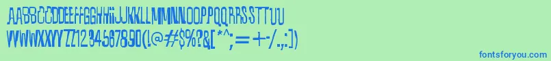 fuente Quixotic – Fuentes Azules Sobre Fondo Verde