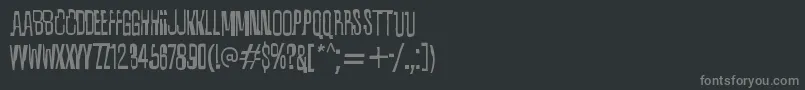 フォントQuixotic – 黒い背景に灰色の文字