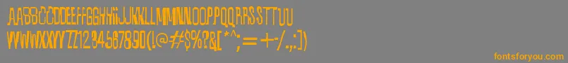 Шрифт Quixotic – оранжевые шрифты на сером фоне