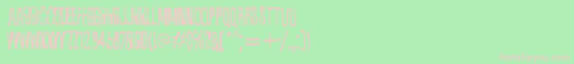 Quixotic Font – Pink Fonts on Green Background