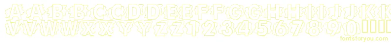 LmsScrapPaper-fontti – keltaiset fontit