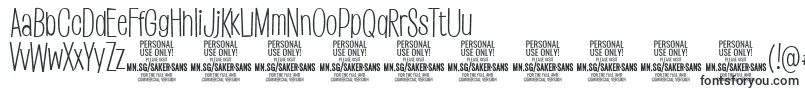 Шрифт SakersanslightPersonalUse – шрифты для Adobe Reader