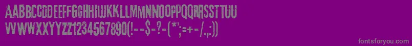 3rdMan Font – Gray Fonts on Purple Background