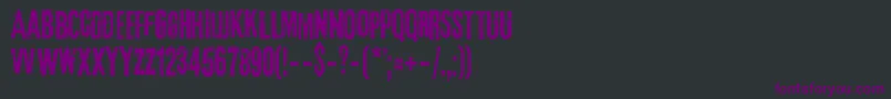 3rdMan Font – Purple Fonts on Black Background