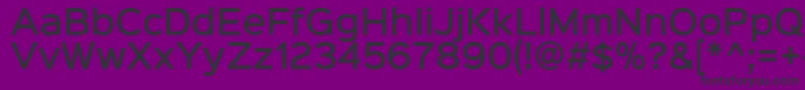 Fonte Sinkinsans500medium – fontes pretas em um fundo violeta