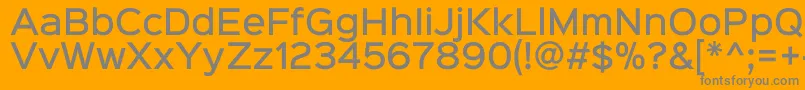 Sinkinsans500medium Font – Gray Fonts on Orange Background