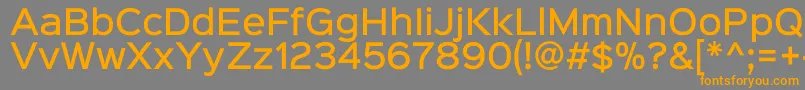 Sinkinsans500medium Font – Orange Fonts on Gray Background