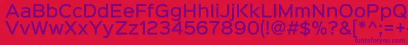 フォントSinkinsans500medium – 赤い背景に紫のフォント