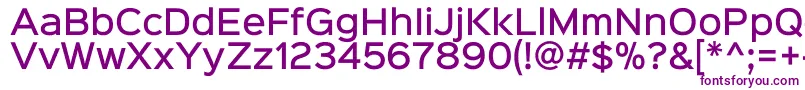 Sinkinsans500medium Font – Purple Fonts on White Background