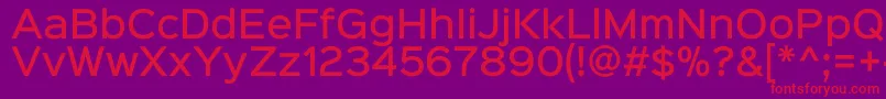Sinkinsans500medium Font – Red Fonts on Purple Background