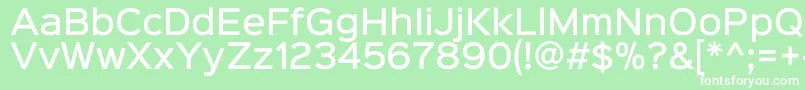 Sinkinsans500medium Font – White Fonts on Green Background