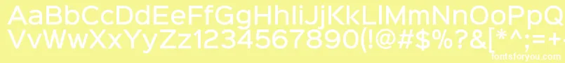 Sinkinsans500medium Font – White Fonts on Yellow Background