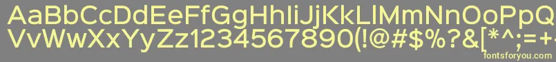 More about Sinkinsans500medium Font Sinkinsans500medium Font – Yellow Fonts on Gray Background