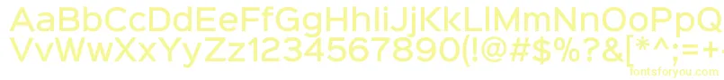 Sinkinsans500medium-Schriftart – Gelbe Schriften