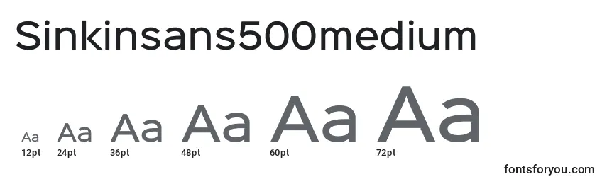 Размеры шрифта Sinkinsans500medium (101859)