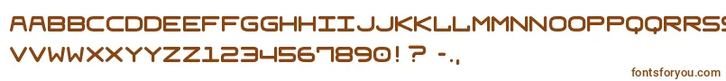 Шрифт Frau2 – коричневые шрифты на белом фоне