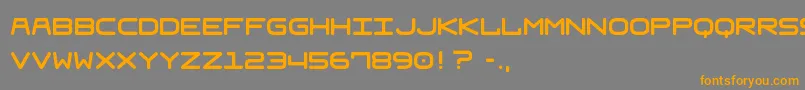 Frau2 Font – Orange Fonts on Gray Background