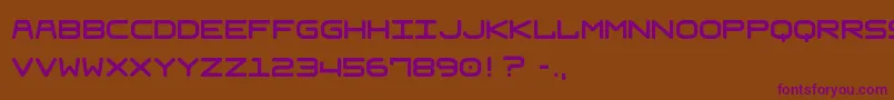 Шрифт Frau2 – фиолетовые шрифты на коричневом фоне