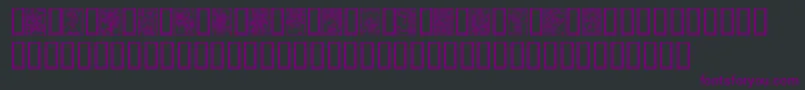 ArtNouveauFlowers Font – Purple Fonts on Black Background