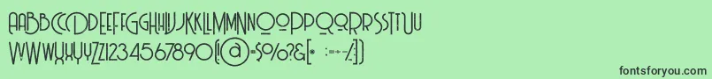 Billionairemediumgrunge Font – Black Fonts on Green Background