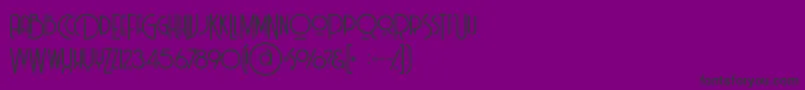 Billionairemediumgrunge Font – Black Fonts on Purple Background