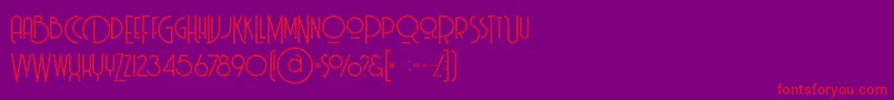 Billionairemediumgrunge Font – Red Fonts on Purple Background