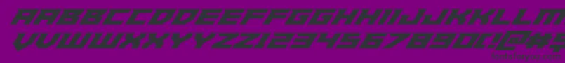 Paladinssuperital Font – Black Fonts on Purple Background