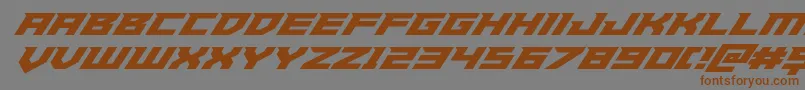 Paladinssuperital Font – Brown Fonts on Gray Background