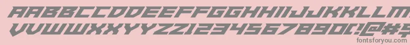 Paladinssuperital Font – Gray Fonts on Pink Background