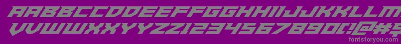 Paladinssuperital Font – Gray Fonts on Purple Background