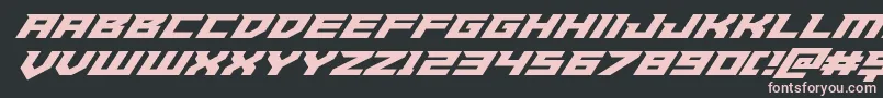 Paladinssuperital Font – Pink Fonts on Black Background