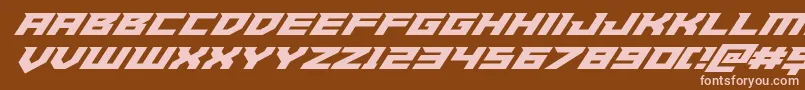 Paladinssuperital Font – Pink Fonts on Brown Background